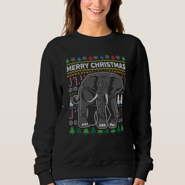 Elephant Ugly jul Sweater Wildlife Series T-shirt (Framsida)