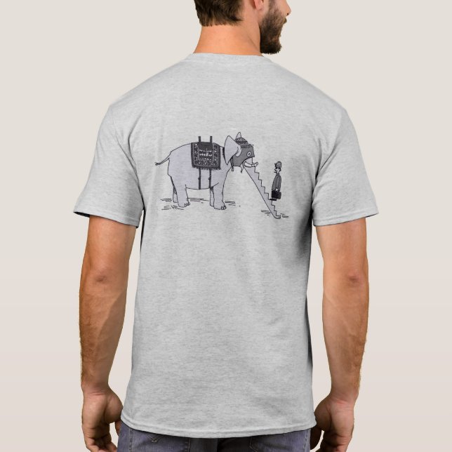 Elephant Upgrade men gray T-shirt back (Baksida)