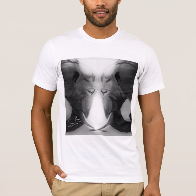 Elephant V-Nacke T Shirt (Framsida)