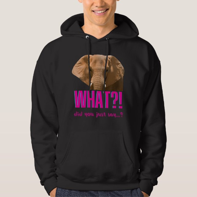Elephant, vad sa du? hoodie (Framsida)