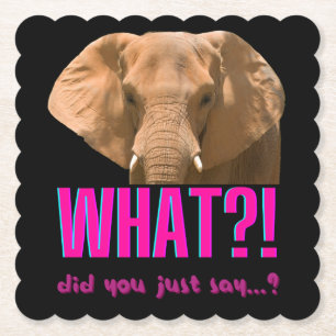 Elephant, vad sa du? underlägg papper