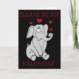 ELEPHANT VALENTINE GREETARD HELGKORT