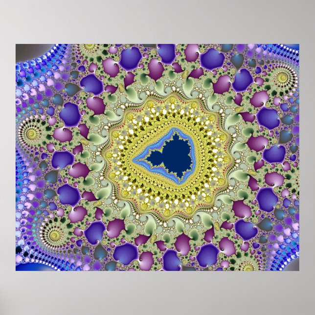 Elephant Valley Mandelbrot Fraktal Poster (Framsidan)