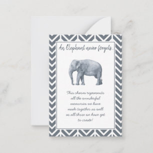 Elephant Vänskap Gift - Speciell Friend keepsak Anteckningskort