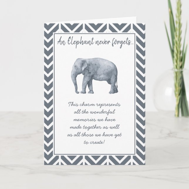 Elephant Vänskap Gift - Speciell Friend keepsak Kort (Framsida)