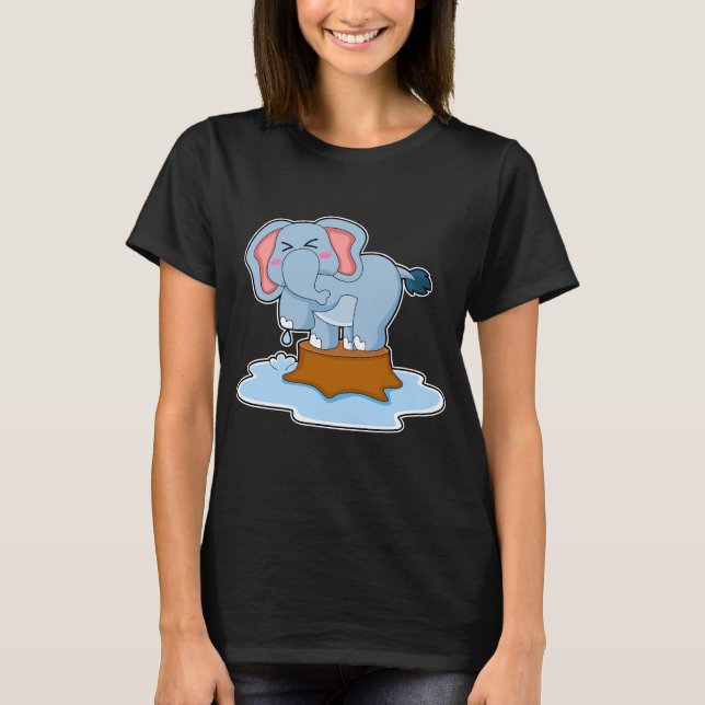 Elephant Vatten T Shirt (Framsida)