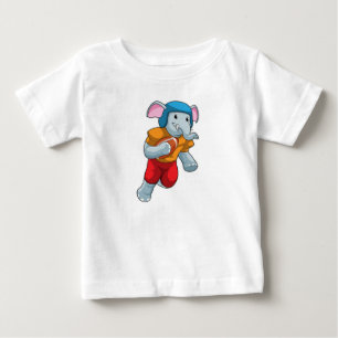 Elephant vid fotbollssportar t shirt