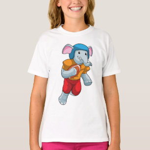 Elephant vid fotbollssportar t shirt