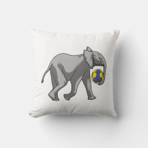 Elephant vid Handball Sports Kudde