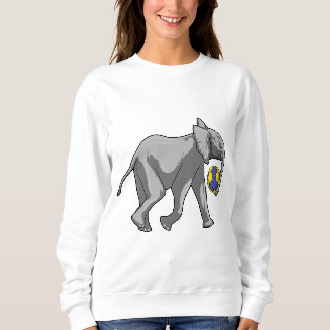 Elephant vid Handball Sports T Shirt (Framsida)