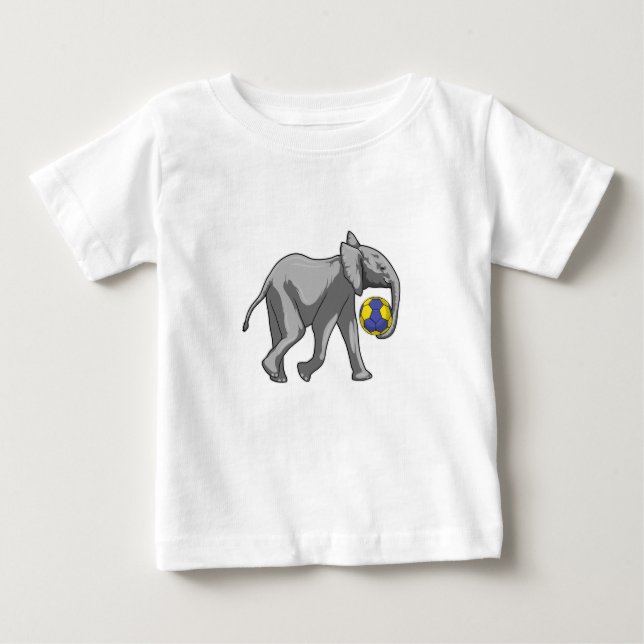 Elephant vid Handball Sports T Shirt (Framsida)