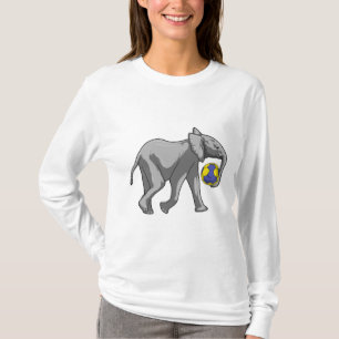 Elephant vid Handball Sports T Shirt