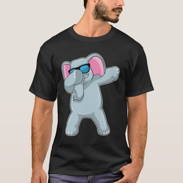 Elephant vid Hip hop Dance Dab T Shirt (Framsida)