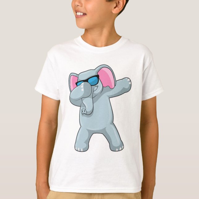 Elephant vid Hip hop Dance Dab T Shirt (Framsida)