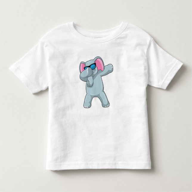 Elephant vid Hip hop Dance Dab T Shirt (Framsida)