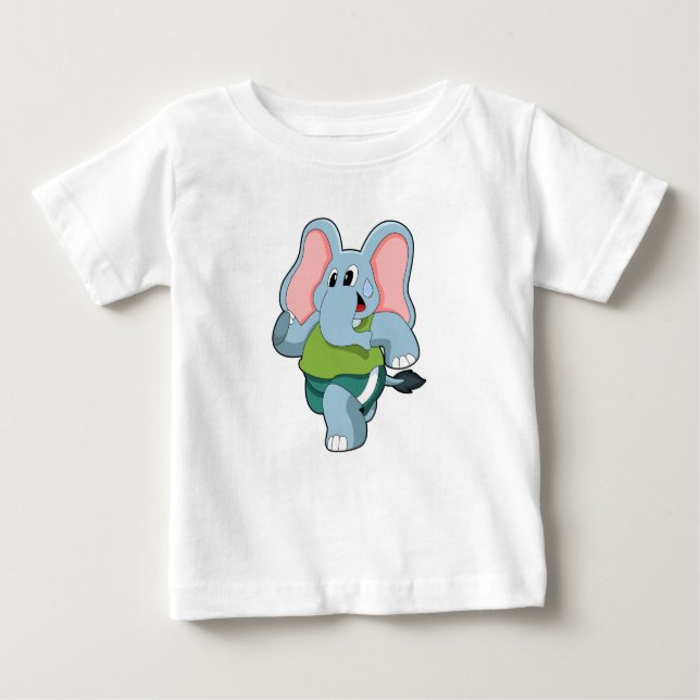 Elephant vid Running T Shirt (Framsida)