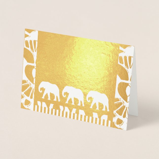 Elephant Walk Folierat Kort (Framsida)