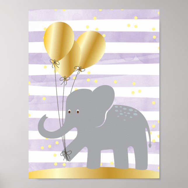 Elephant Wall Art Poster (Framsidan)