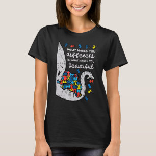 Elephant What gör dig annorlunda till autismmedvet T Shirt