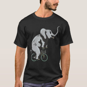 Elephant Whisperer Cyclist Zoogoer Wildlife Animal T Shirt