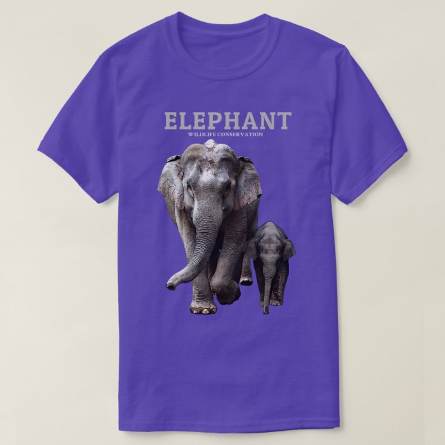 Elephant Wildlife Conservation T Shirt (Design framsida)