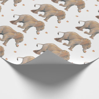 Elephant with cupcakes XL gift wrap Presentpapper