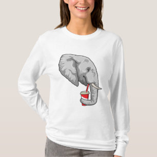 Elephant with Drink T Shirt