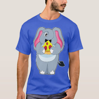 Elephant with Pizza T Shirt