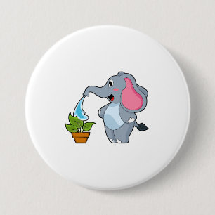 Elephant with Plant Knapp