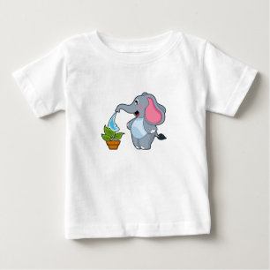 Elephant with Plant T Shirt