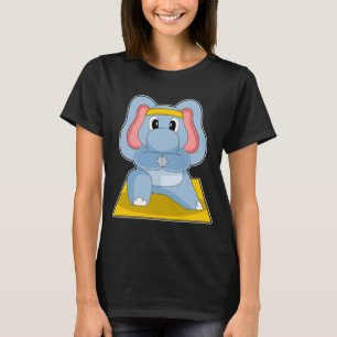 Elephant Yoga Fitness Gymnastics T Shirt