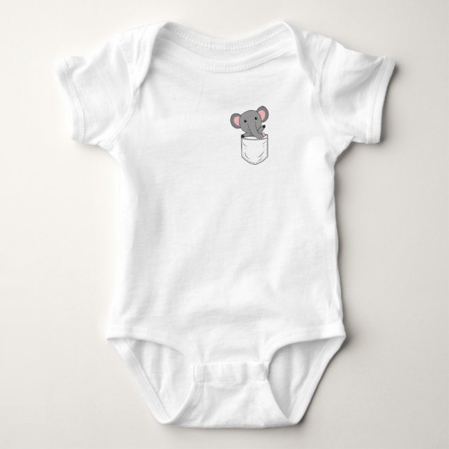 Elephant Zoo Animals Elephants Cute Animals Breast T Shirt (Framsida)