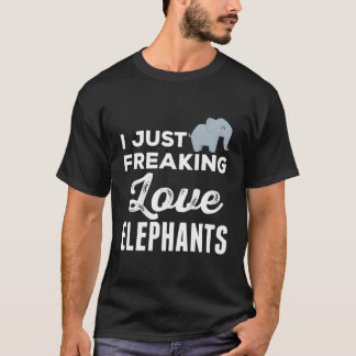 Elephant Zoo I Freaking Kärlek Elephants Ok T Shirt