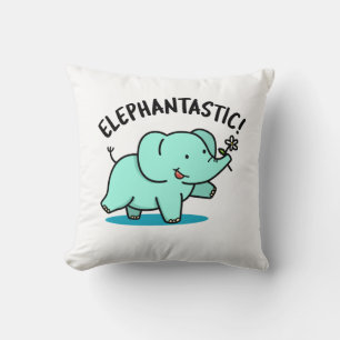 Elephantastic Funny Elephant Pun Kudde