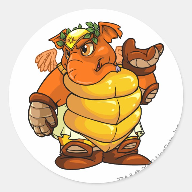 Elephante Altador Player Runt Klistermärke (Framsida)