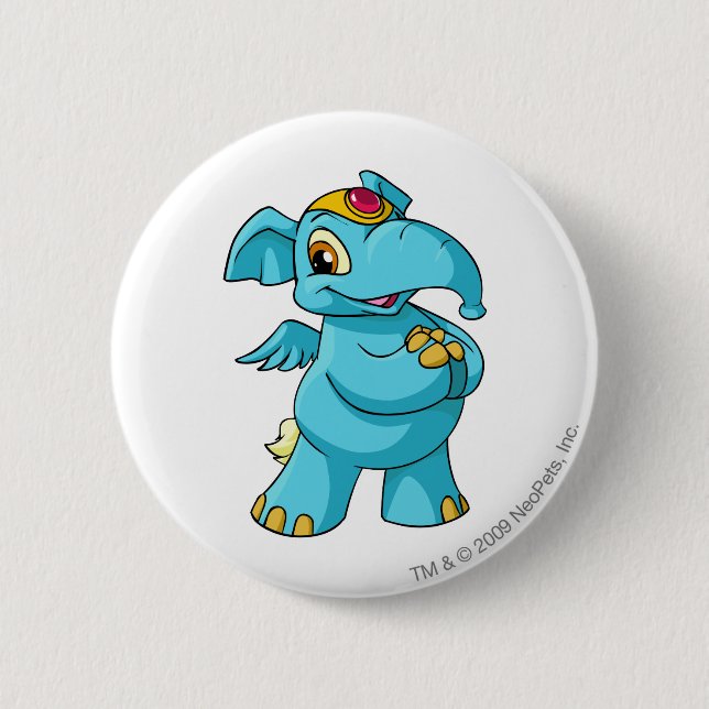 Elephante blått knapp (Framsida)