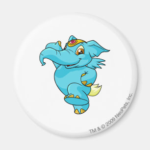 Elephante blått magnet