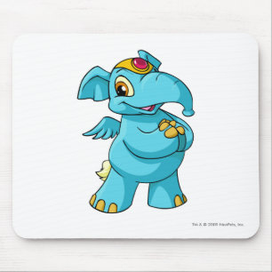 Elephante blått musmatta