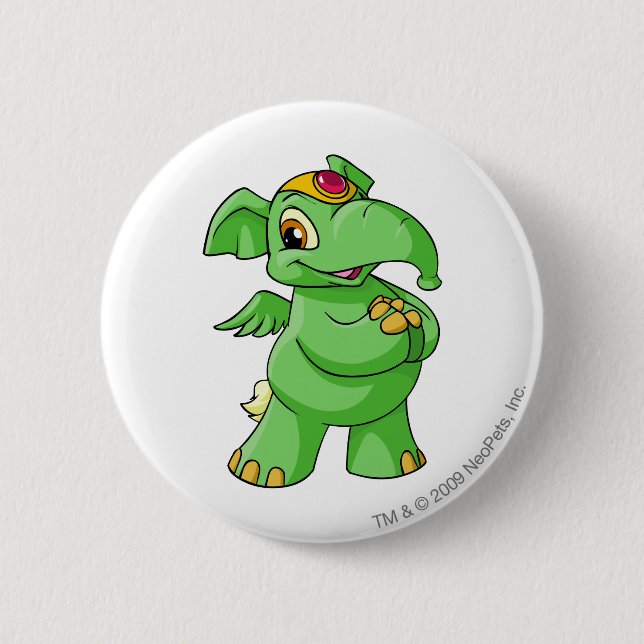 Elephante grönt knapp (Framsida)