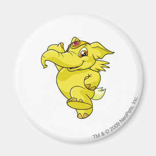 Elephante gult magnet