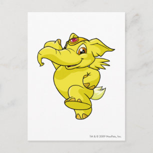 Elephante gult vykort