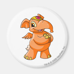 Elephante orange magnet