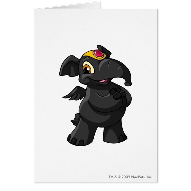 Elephante skuggar hälsningskort (Framsidan)