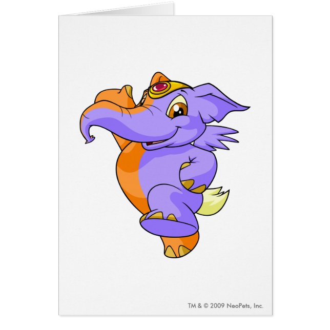 Elephante splittring hälsningskort (Framsidan)