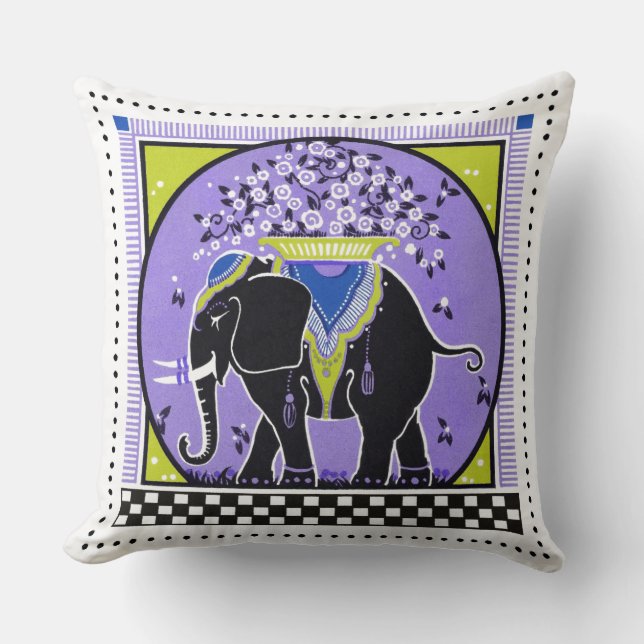Elephantparad Kudd i Lavendel Kudde (Framsida)