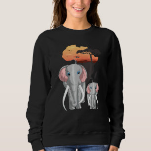 Elephants Afrika Animal Kids Sunset Elephant T Shirt