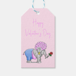 Elephants Alla hjärtans dag Presentetikett