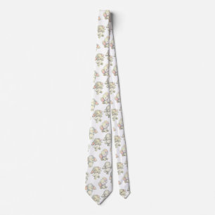 Elephants Black n White Neck Tie Slips
