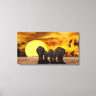 Elephants Canvastryck
