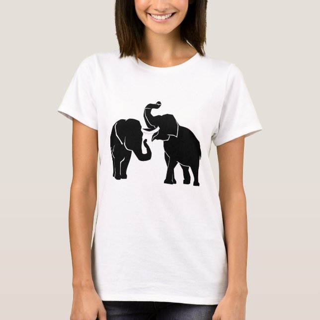 Elephants Couplr T-Shirt (Framsida)